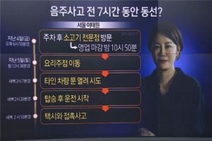 문다혜 음주사고_동선